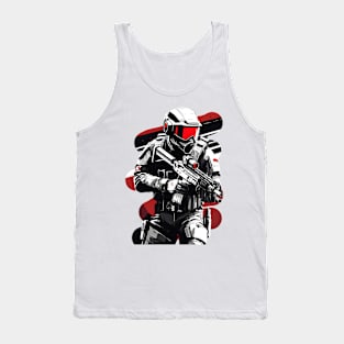 Futuristic Soldier Tank Top